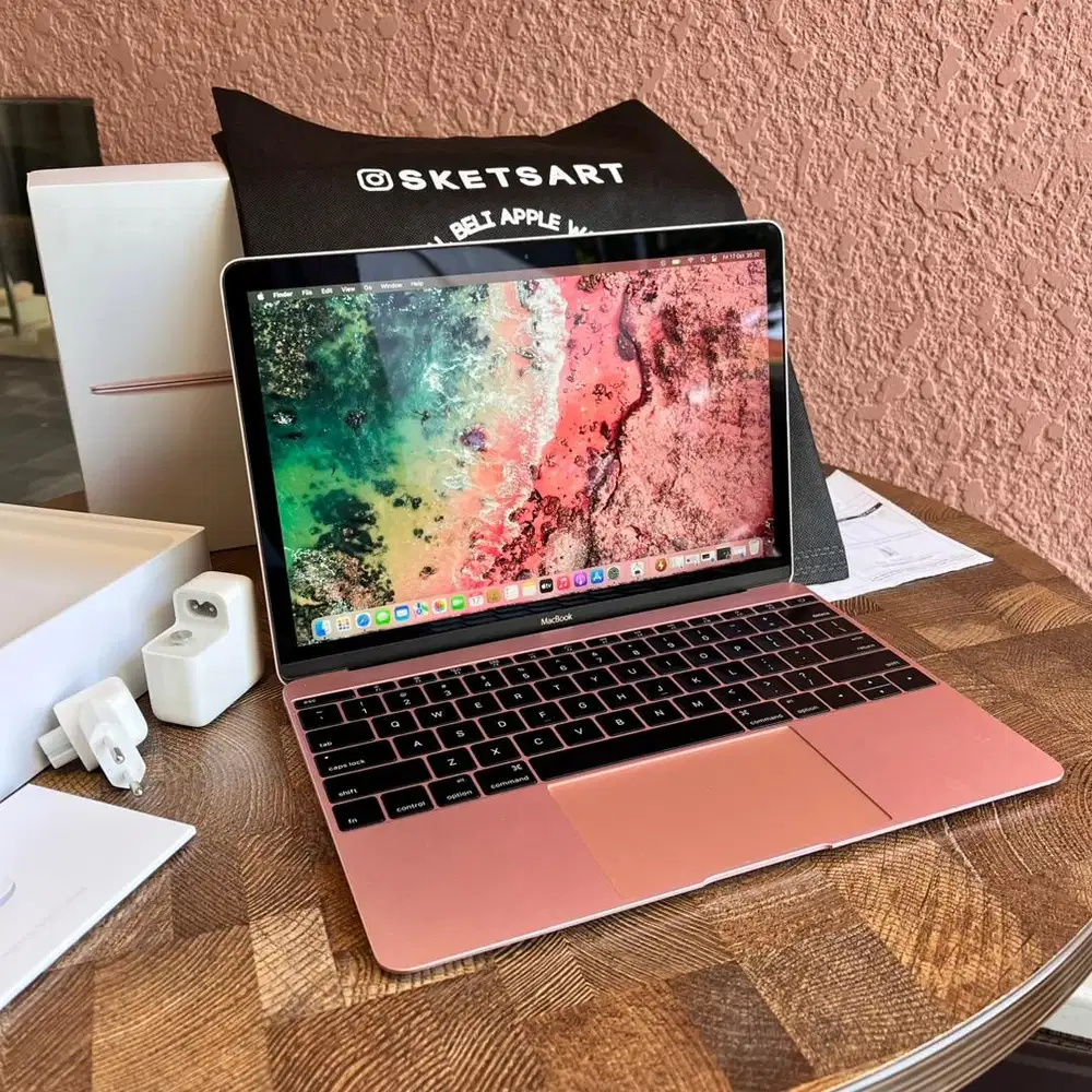 MacBook Air 2016 Retina 12inch Rosegold iBox 8gb 256gb Mulus Like New