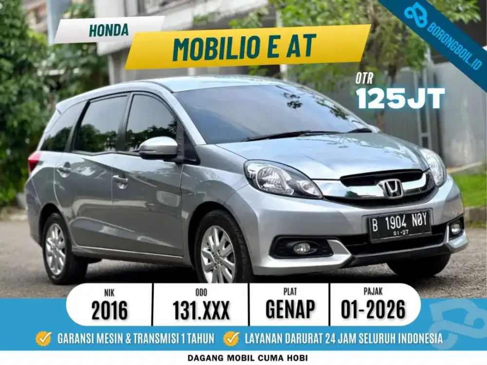 Mobilio E AT 2016 Abu-Abu Muda Metalik