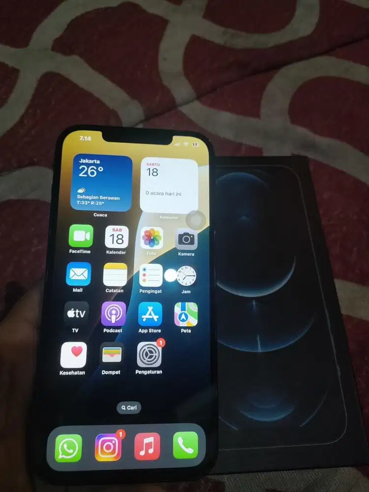 Jual cepat iphone 12 promax 128 inter all operator