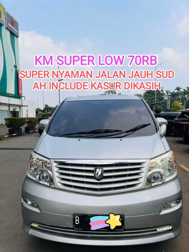 CASH MURAH KM 70 RB TOYOTA ALPHARD 2.4 V AT 2005 IRIT SUPER NYAMAN