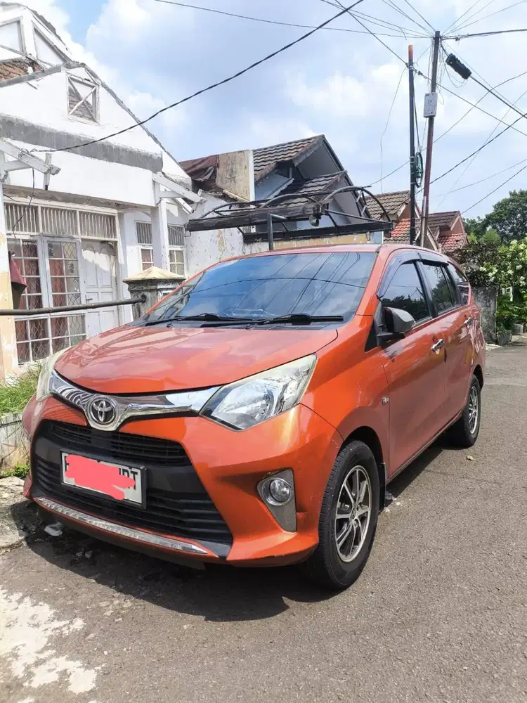 2018, TOYOTA CALYA ORANGE 1.2 G A/T, TANGSEL