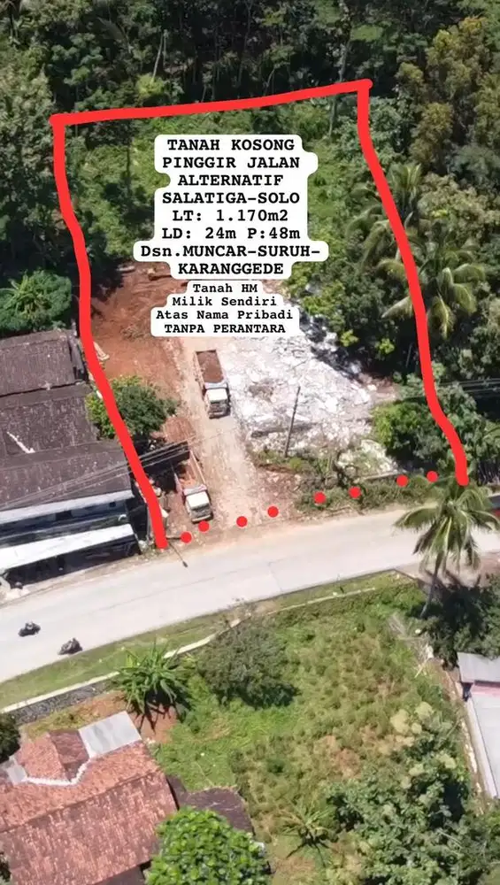 DIJUAL TANAH MURAH DI DEPAN JALAN NASIONAL