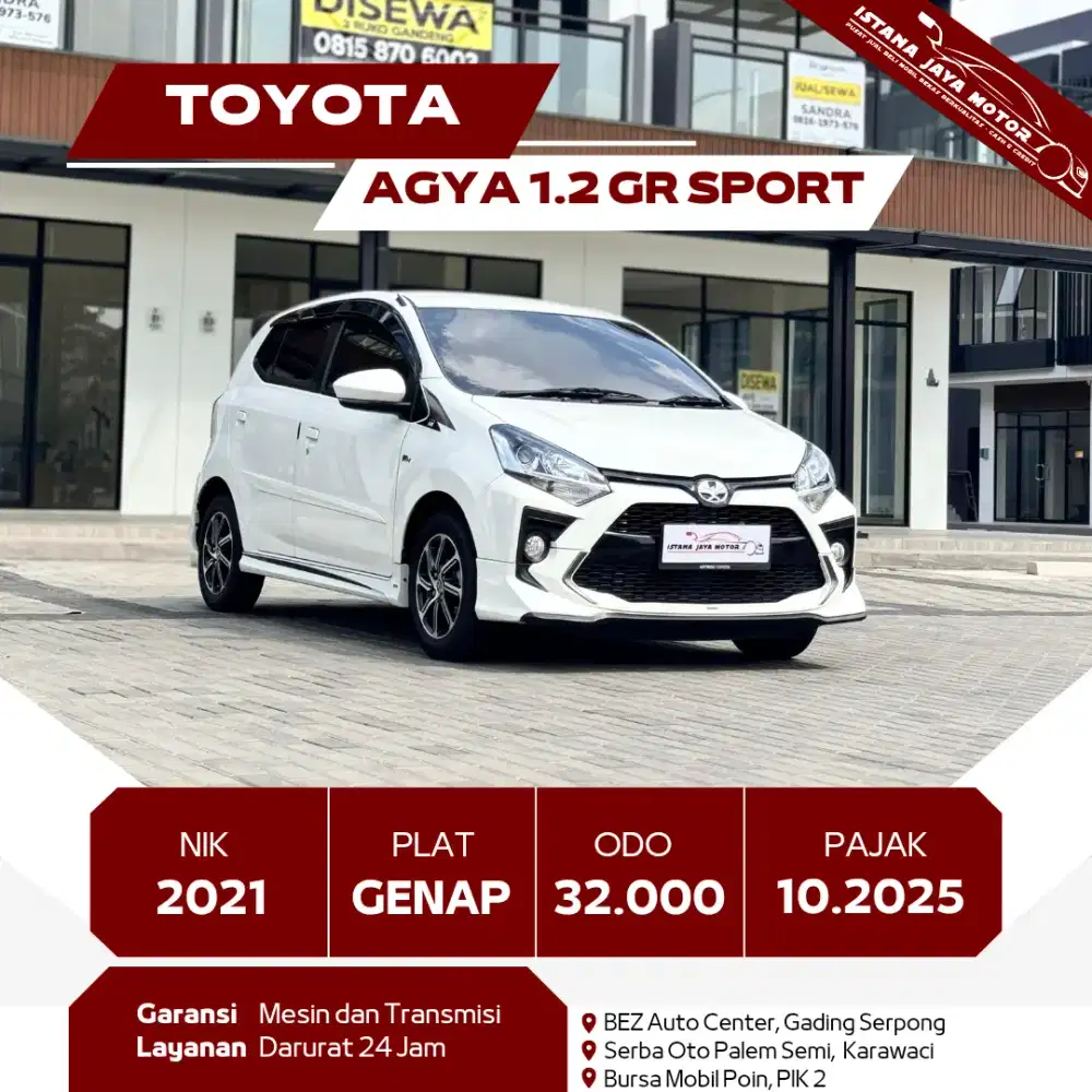 TOYOTA AGYA 1.2 GR SPORT MT 2021