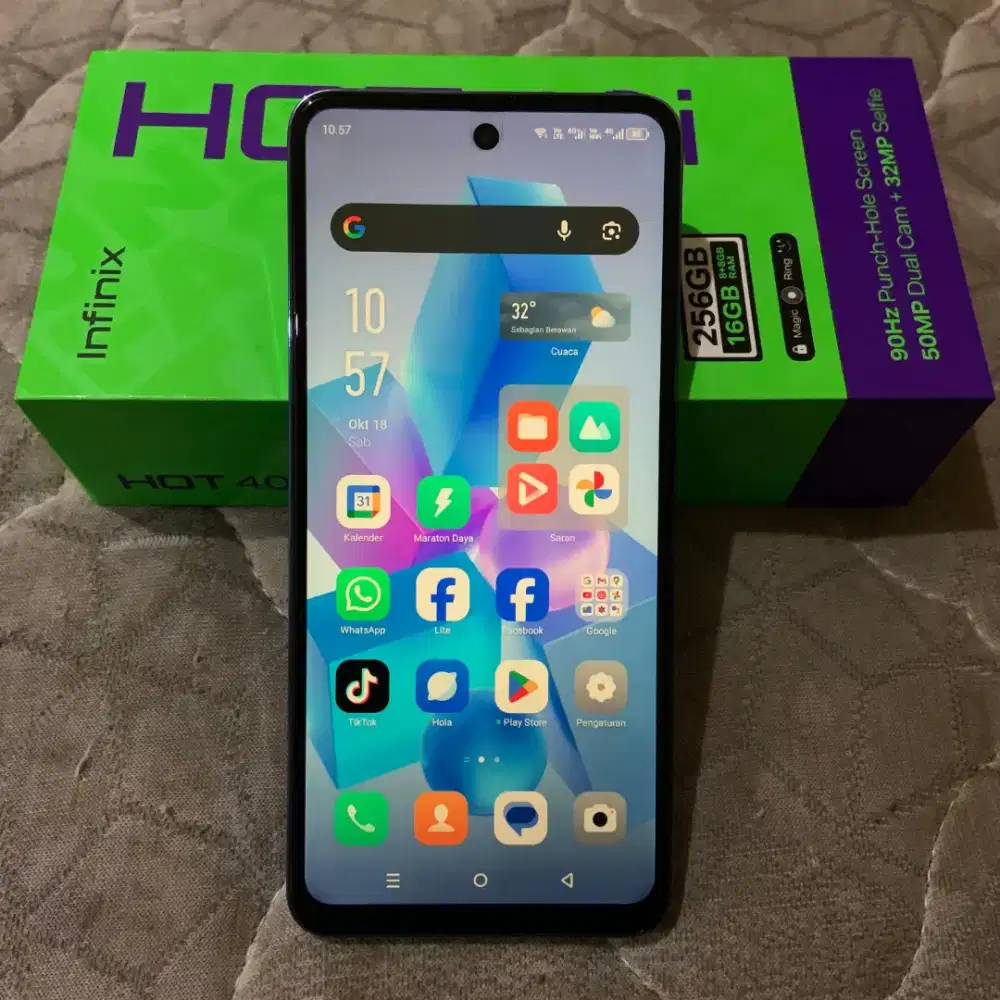 Infinix Hot 40i 8+8/256 Fullset
