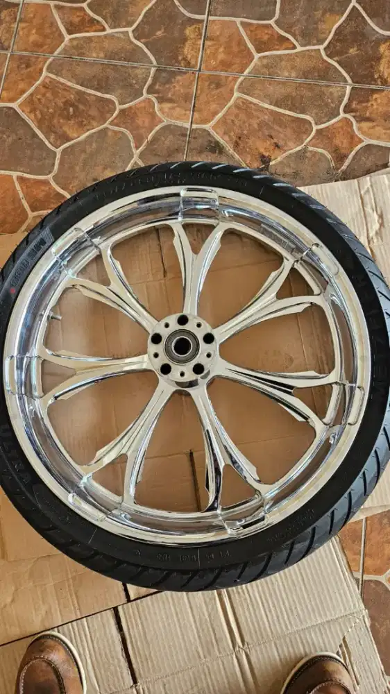 Jual velg PM 21 inch dan ban metzeler