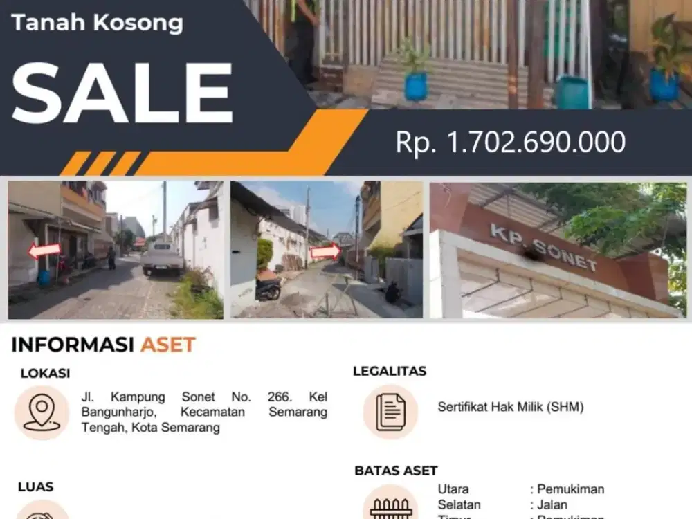 Dijual Tanah di Kawasan Pemukiman Pusat Kota Semarang