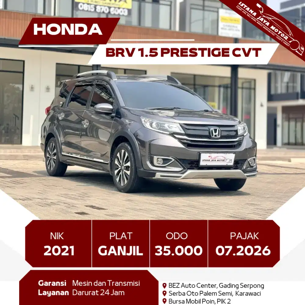 HONDA BRV 1.5 PRESTIGE CVT 2021