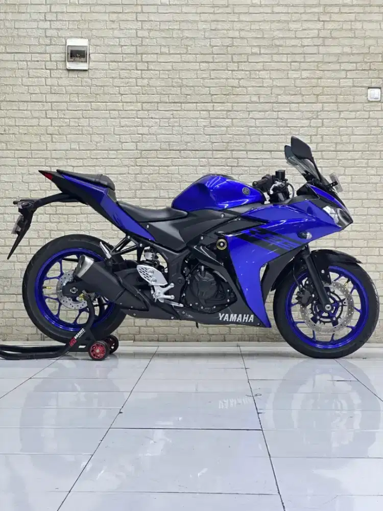 ODO 6RB‼️ Yamaha R25 2018 Blue Race Simpanan - Dava mustika