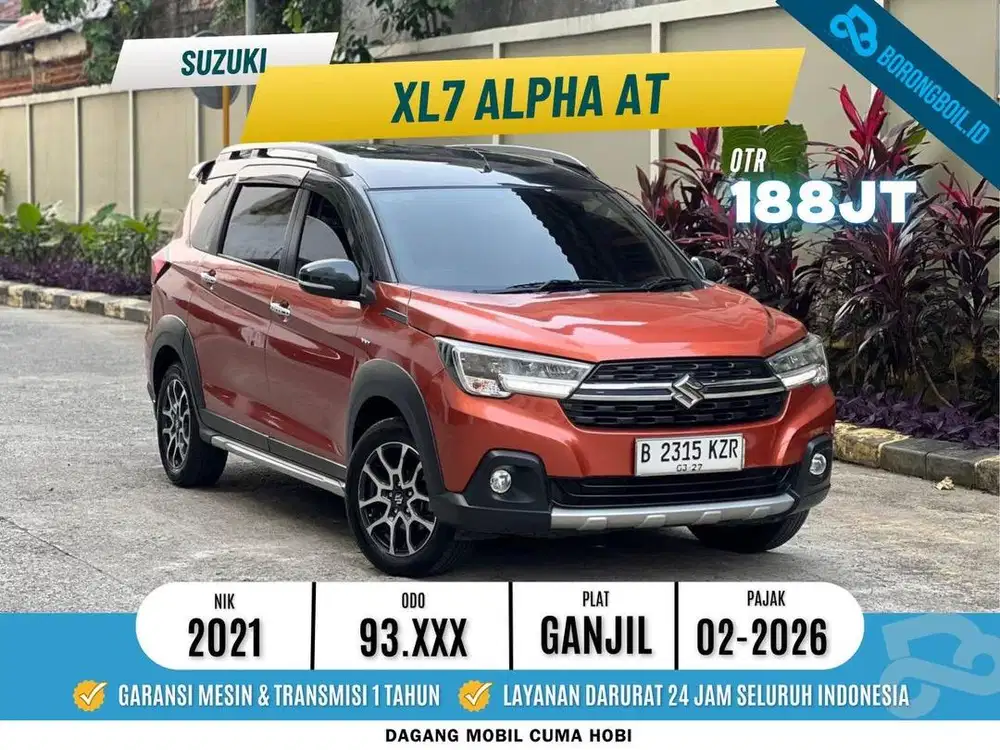 SUZUKI XL7 ALPHA AT 2021 SIAP PAKAI