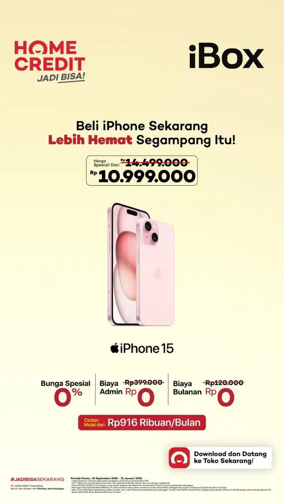 Credit Iphone 15 128GB Promo Tanpa DP