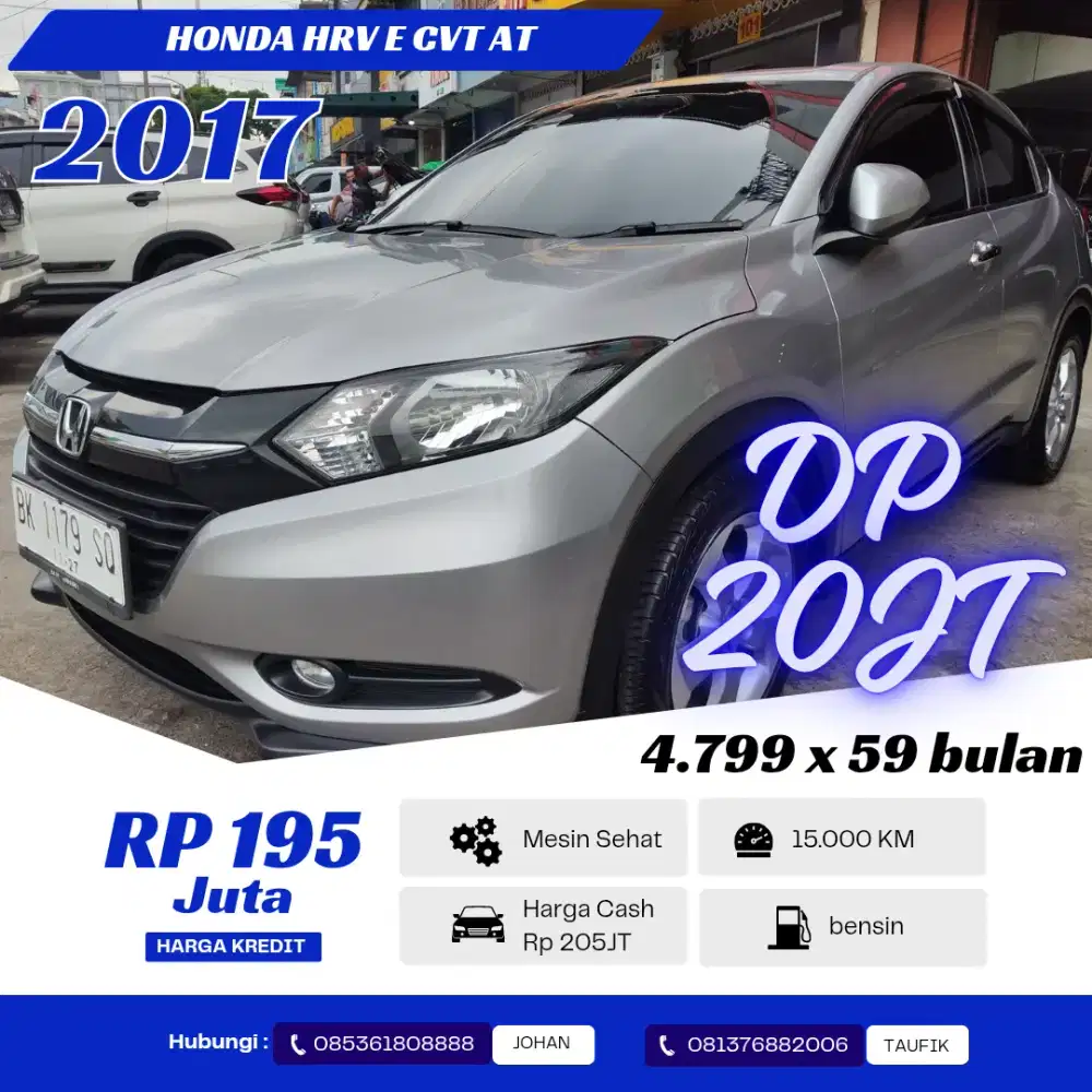 Honda HRV E CVT 2017 Rush xpander 2018