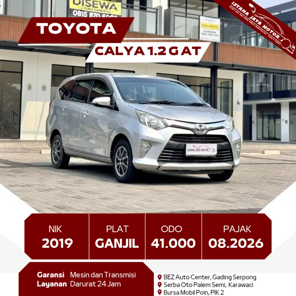 TOYOTA CALYA 1.2 G AT 2019
