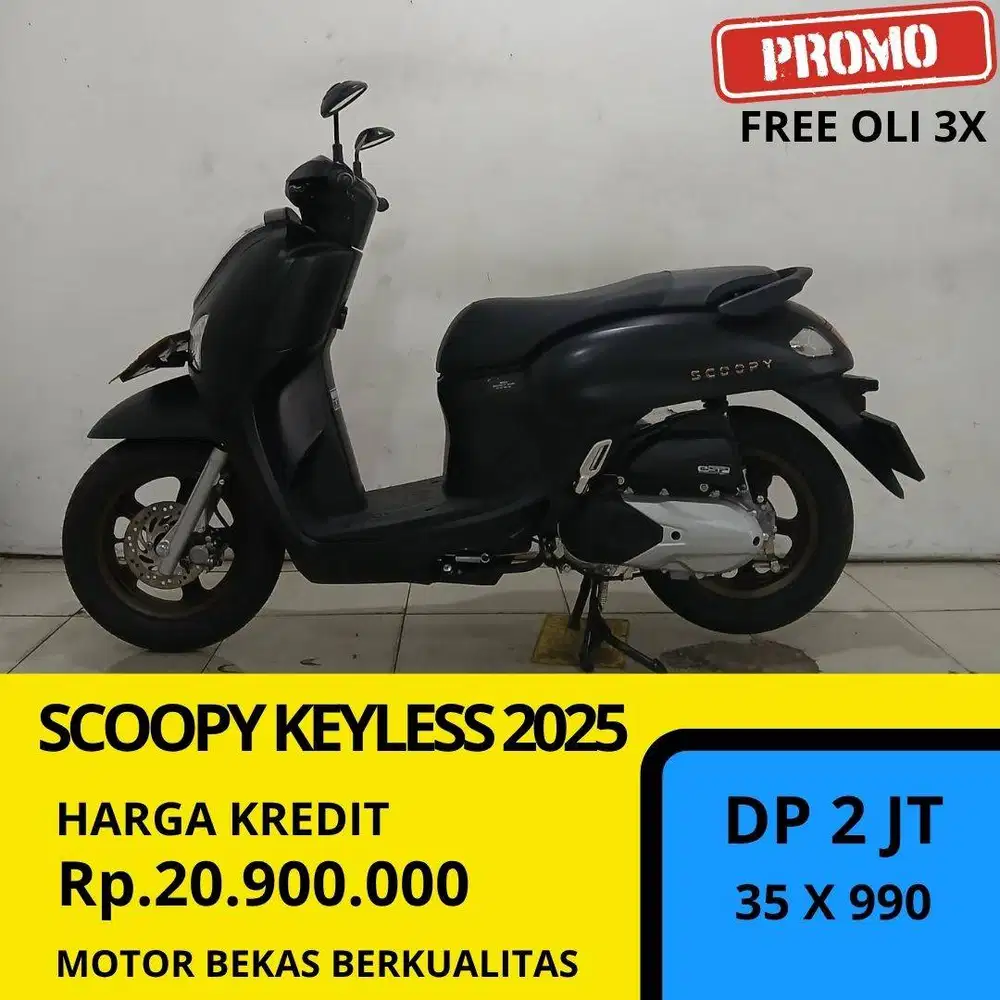 Honda Scoopy 2025 Keyless Free Ongkir Garansi bossku