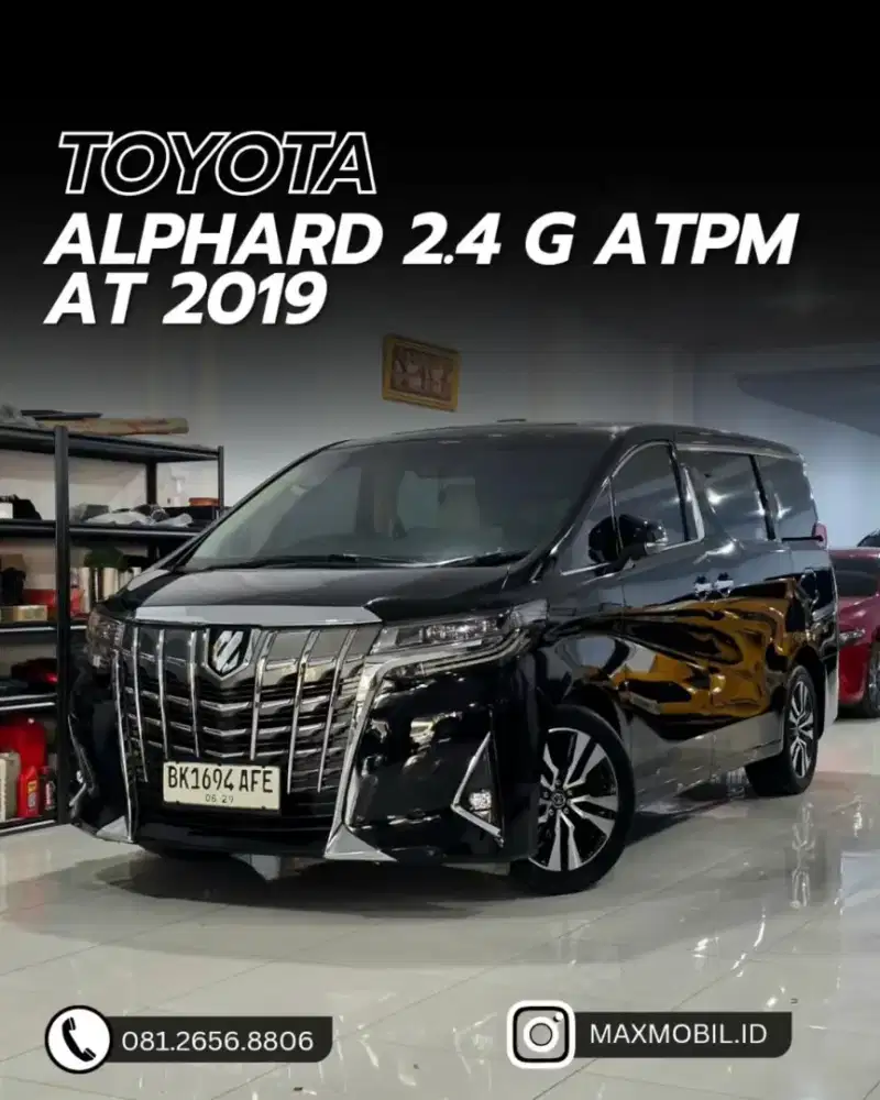 [ODO 37RB‼️] TOYOTA ALPHARD 2.4 G ATPM AT 2019 pemakaian 2020
