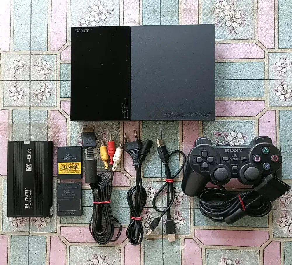 Ps2 slim/tipis hardisk 120gb (bekas)