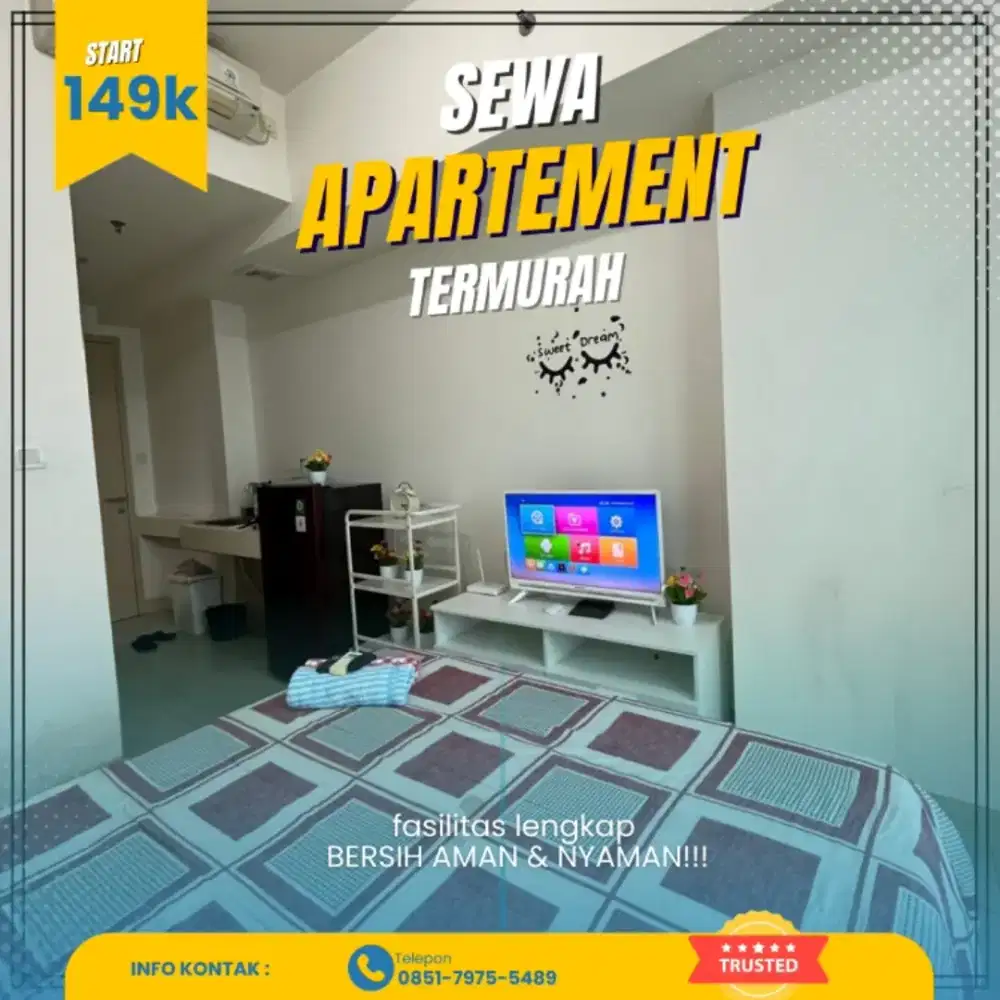 Sewa Apartemen Bekasi Utara PATRALAND URBANO Harian/transit Termurah