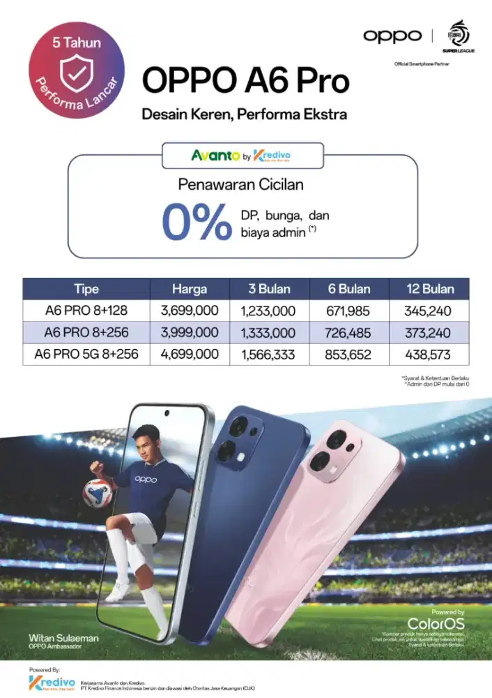 PROMO KREDIT BUNGA 0% OPPO A6 PRO SERIES