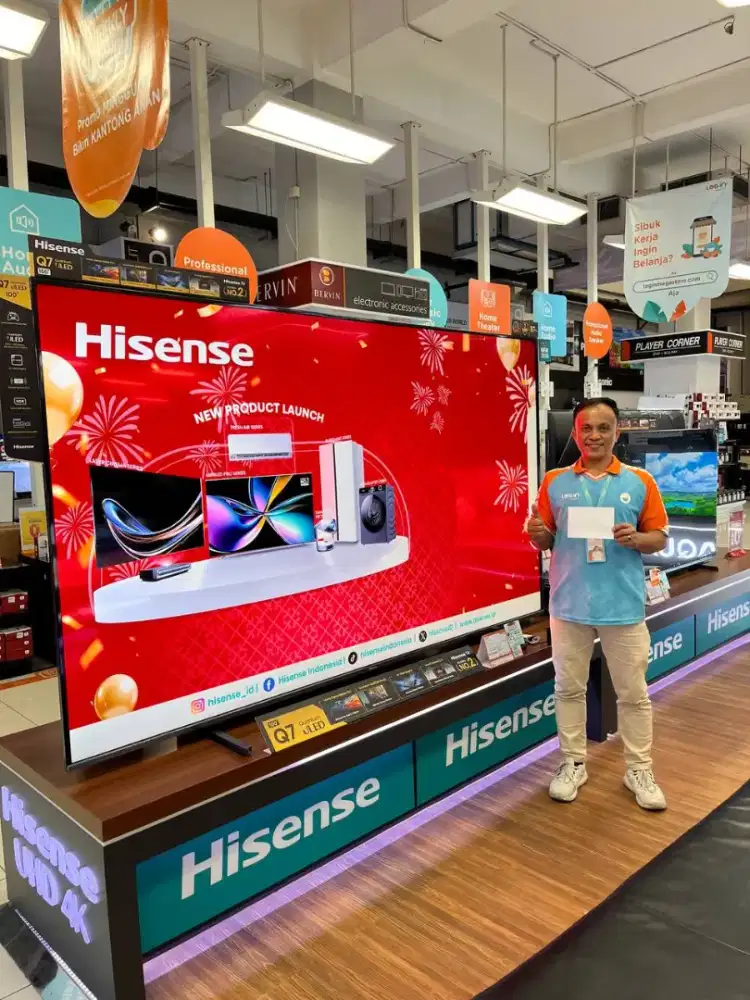 HISENSE GOOGLE TV PROMO GRATIS 2X CICILAN PROSES CEPAT!!