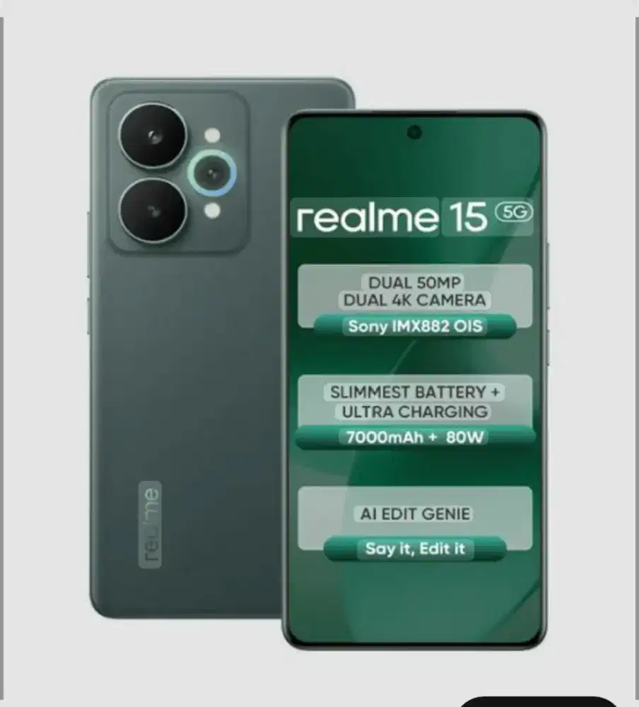 Promo Realme 15 bisa gratis 1x cicilan pakai Akulaku paylater