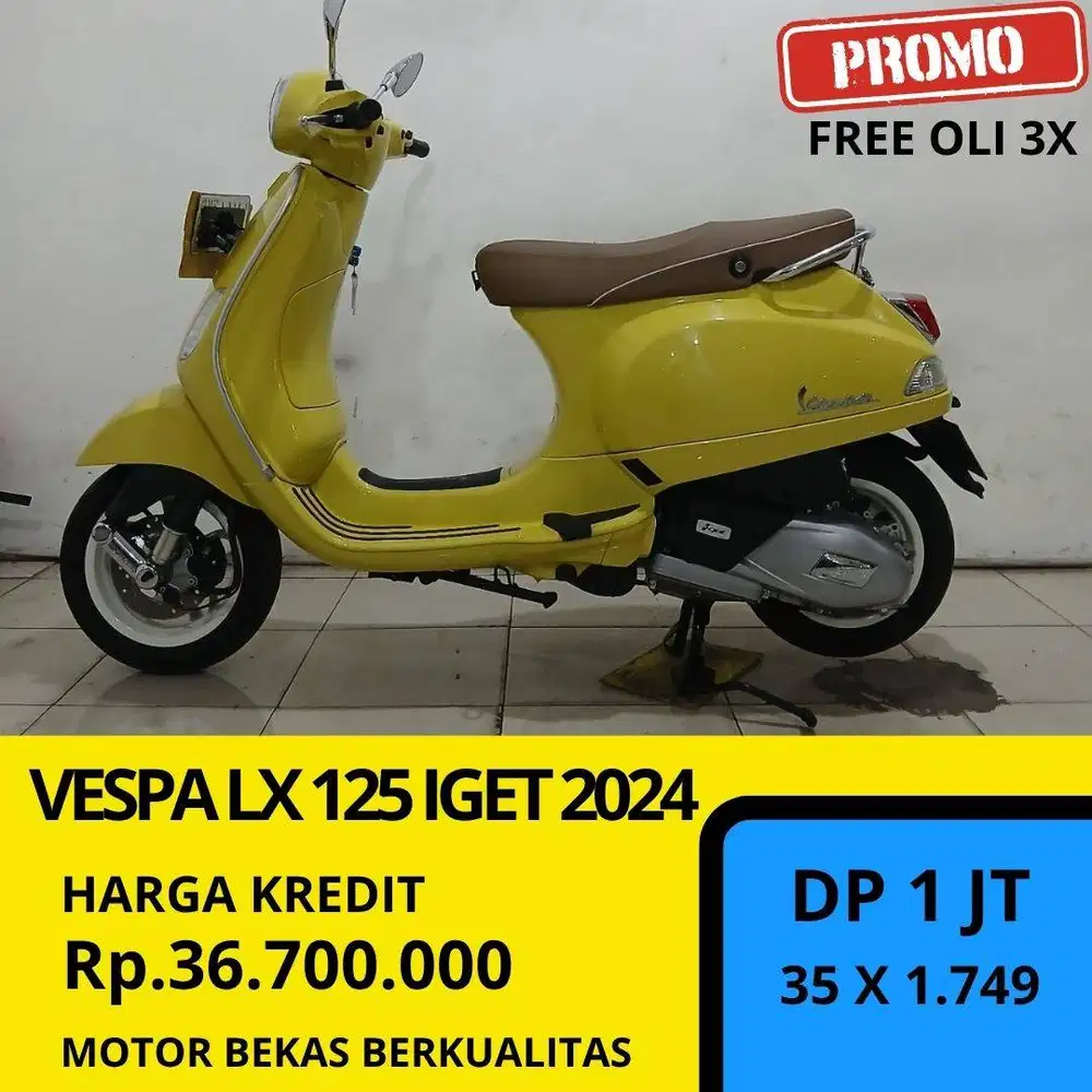 Vespa LX 125 IGET 2024 Cash & Kredit Bergaransi