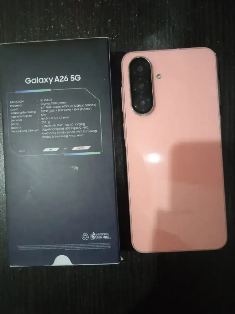 Samsung A26 pink 5G ram 8/256