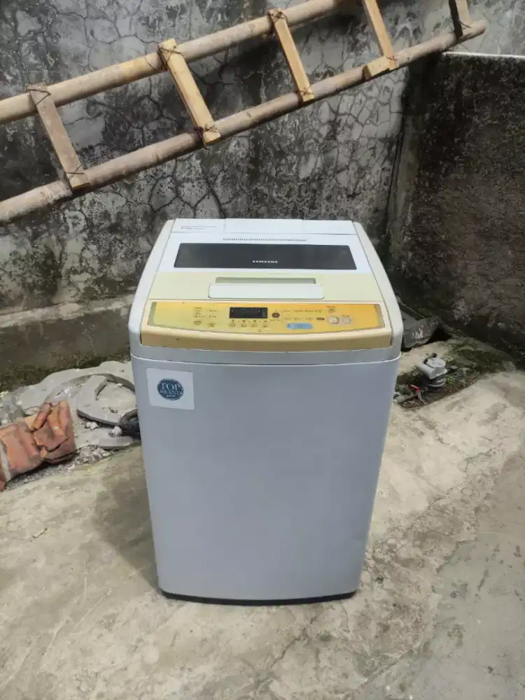 Mesin cuci top loading merk SAMSUNG