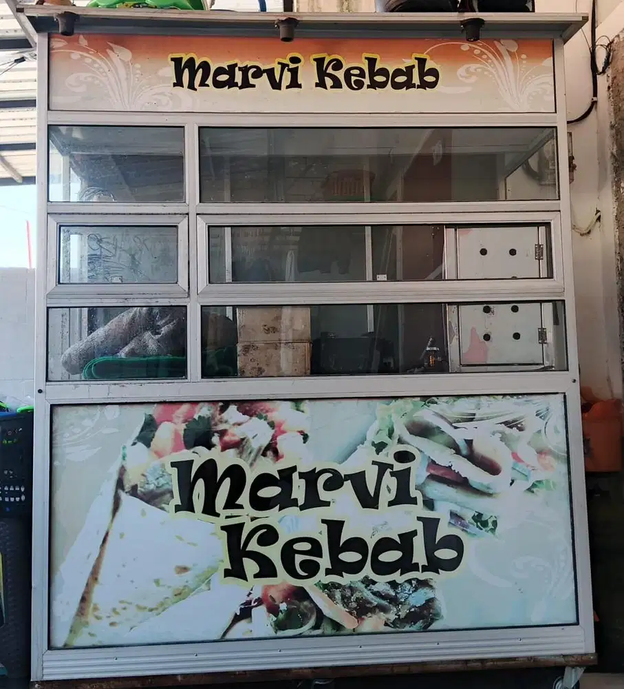 Gerobak bekas kebab