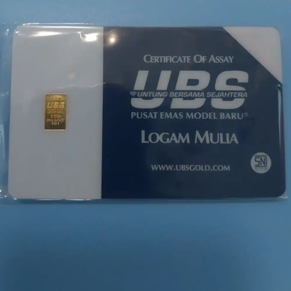 Emas UBS 0.5 gr borongan 2 keping