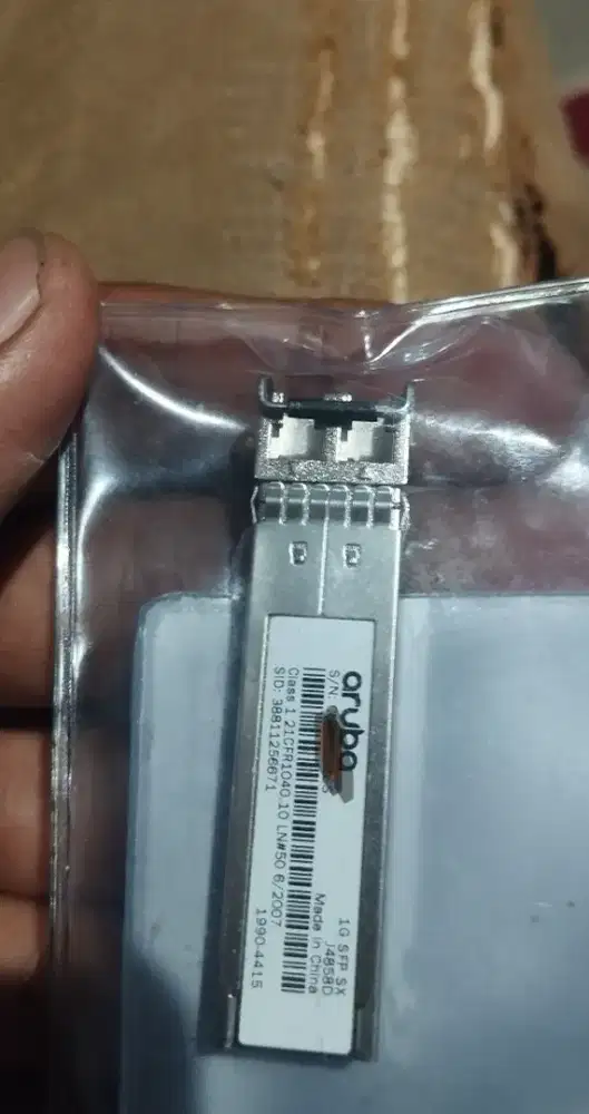 transceiver fiber optik HPE Aruba 1G SFP LC SX 500m MMF Transceiver