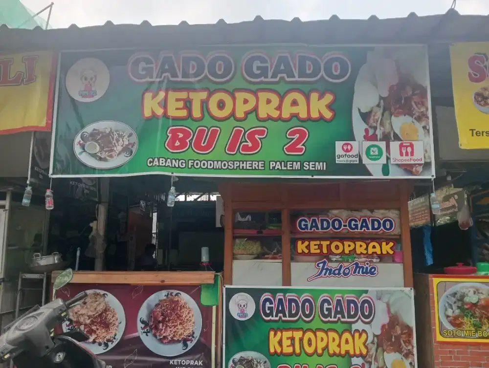 Di butuhkan staff jaga tenant gado - gado & ketoprak