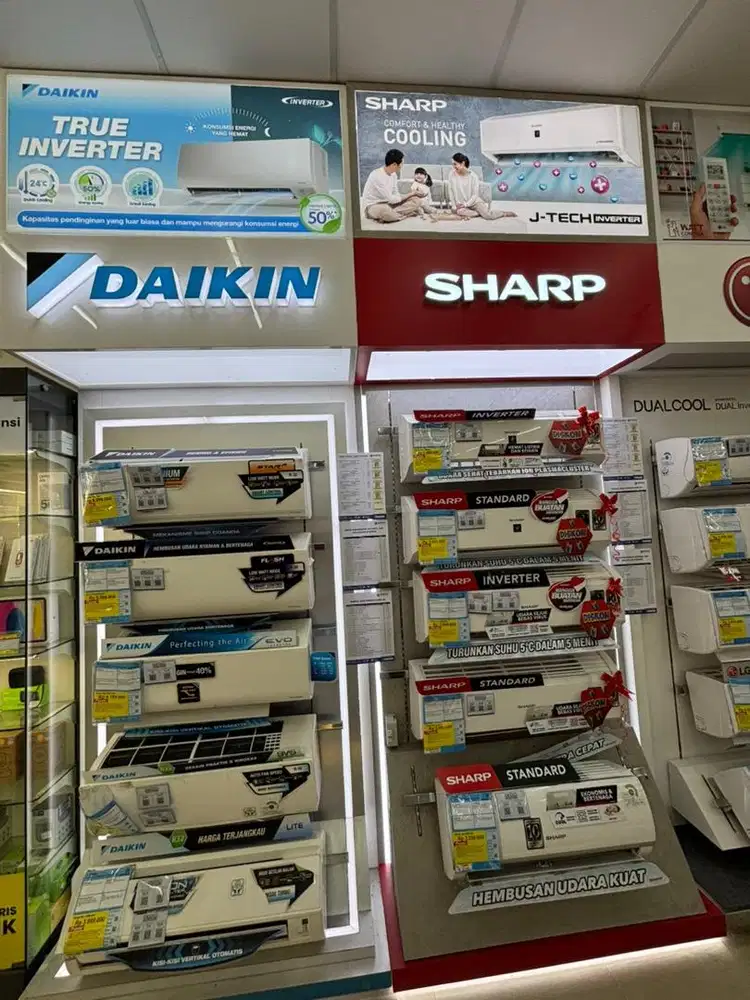 Saya menjual Ac DAIKIN dan Sharp mulai dari 2 jutaan aja