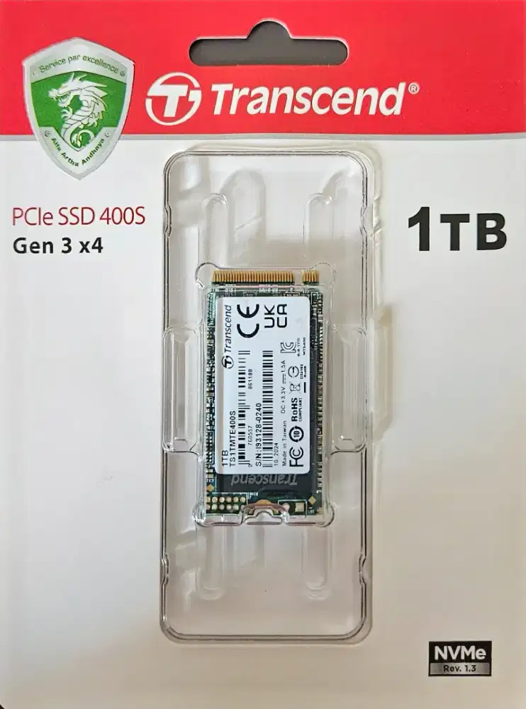 SSD PCIe 400S Transcend 1TB