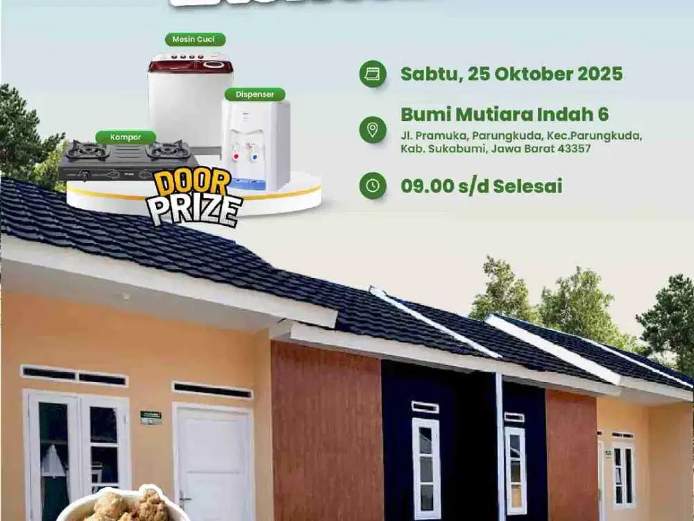 Dijual Rumah Subsidi Samping Stasiun Parungkuda