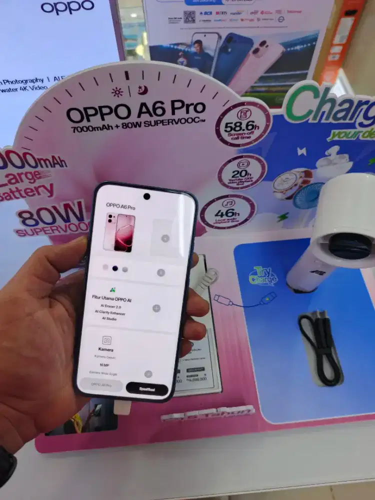 Mau oppo A6 pro, cukup KTP saja langsung bawa pulang