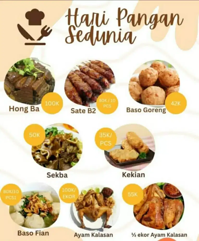 Terima pesanan makanan/masakan non halal