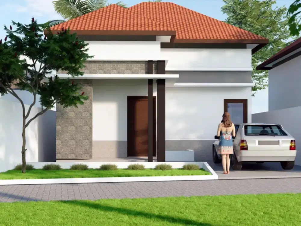 RUMAH SIAP BANGUN DEKAT  JALAN UTAMA DI SECANG