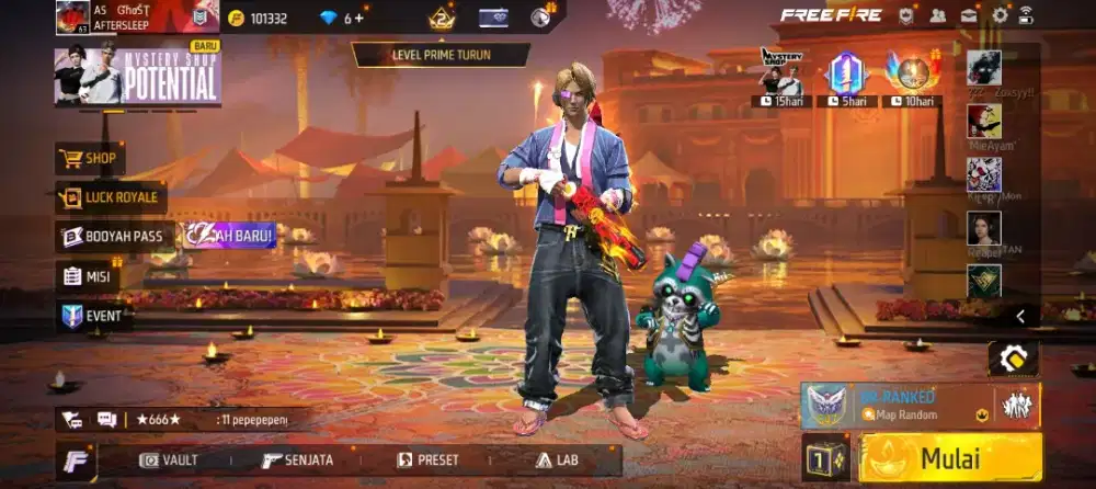 Dijual Akun Free Fire Rare, Banyak Skin & Item Langka