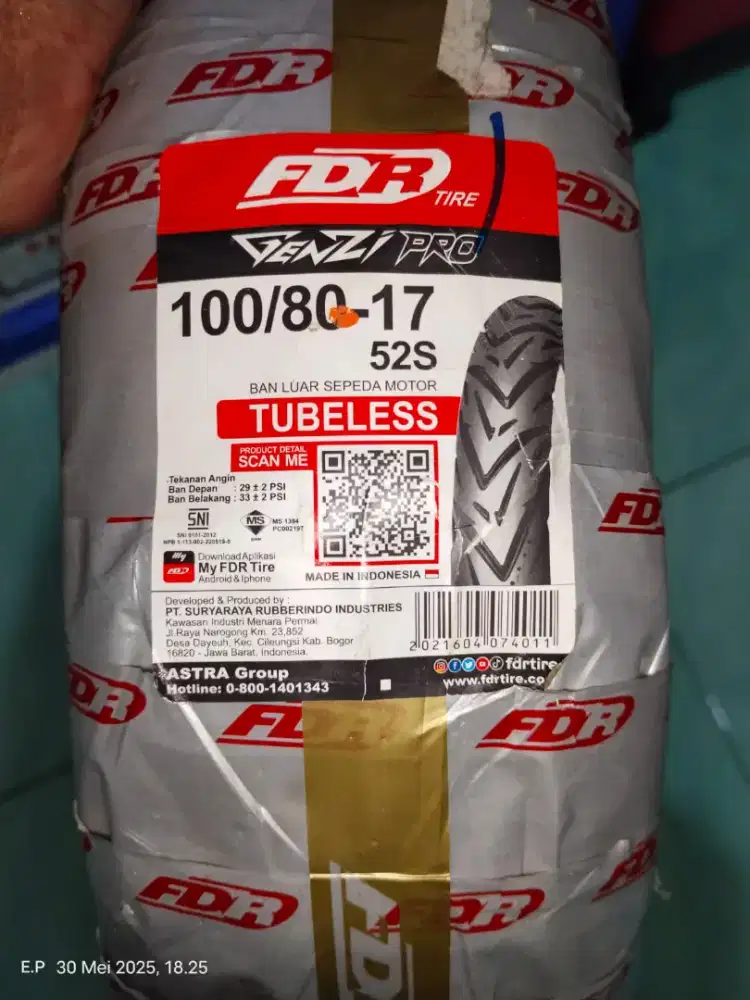 Ban tubeless Baru
