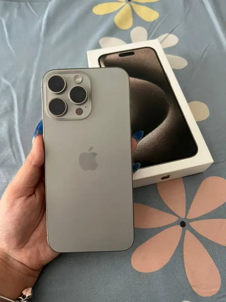 iPhone 15 Promax 256gb Natural Tinanium Garansi Resmi iBox Digimap