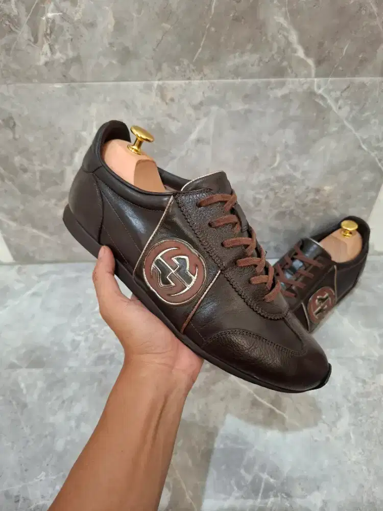Sepatu Gucci Original sneakers casual not bally lv louis vuitton prada