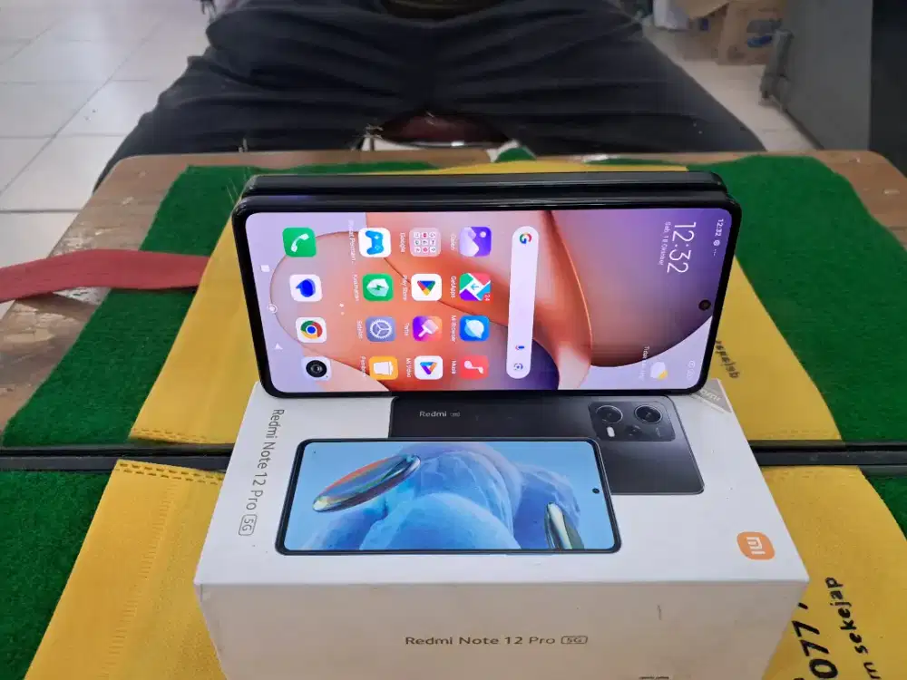 Redmi Note12 Pro 5G Ram 8/256 gb lengkap mulus no minus