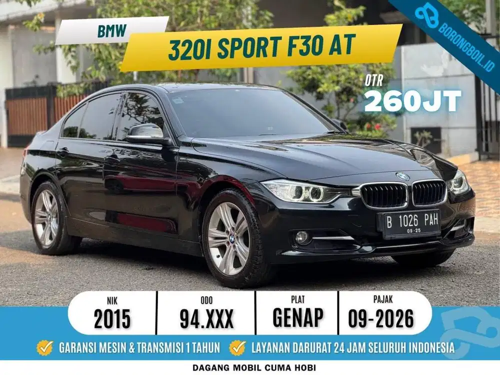 BMW 320i SPORT F30 AT 2015 SIAP PAKAI