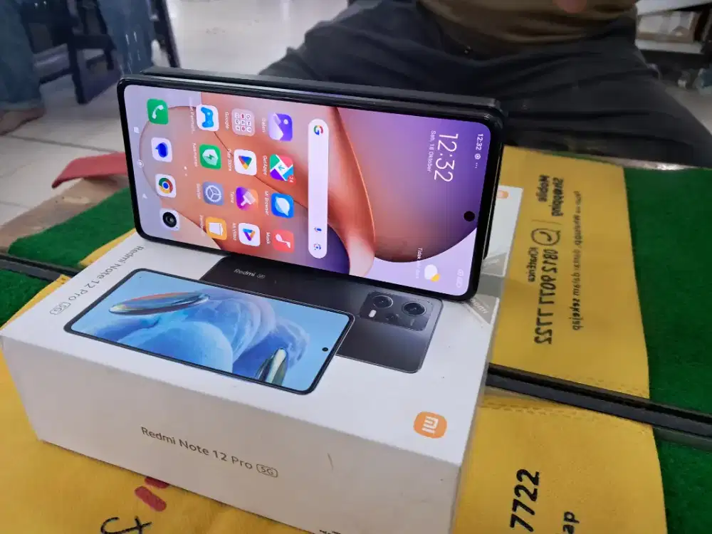 Redmi Note 12 Pro 5G Ram 8/256 gb mulus no minus lengkap