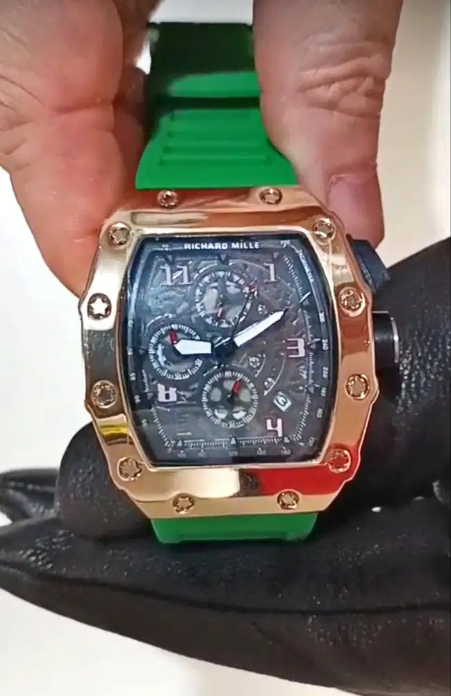 Jam Richard Mille RM crono stopwatch tgl aktif mesin batt jpn 589rb BU
