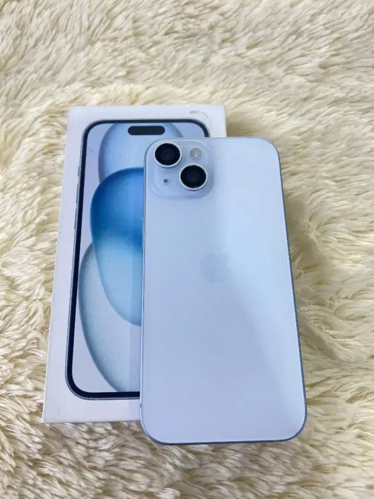 IPhone 15 ram 256Gb Iceblue fullset original#3Gcom
