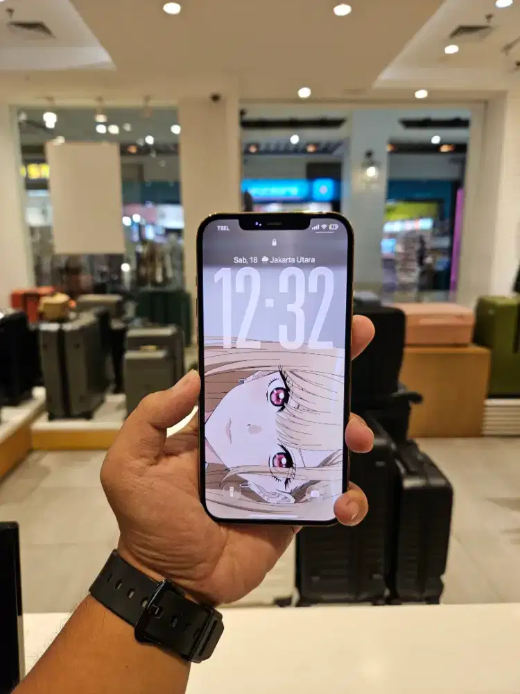 iPhone 12 Pro Max Gold 128 GB Ex White List Pemakaian Lama
