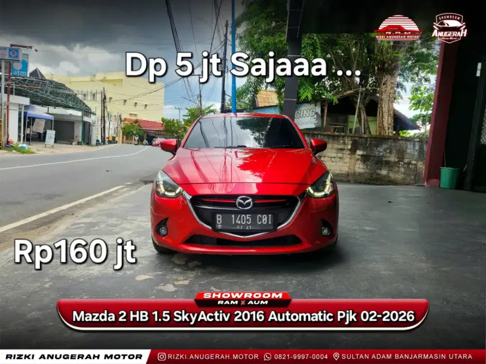 Dp 5jt Mazda 2 Hatcback 1.5 SkyActiv AT 2016 Pjk 02-2026