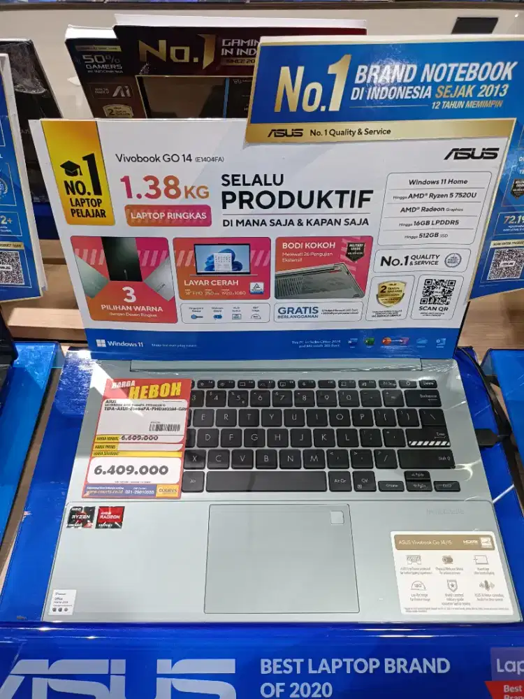 Kredit Kredivo Laptop Asus E1404FA AMD Ryzen 5