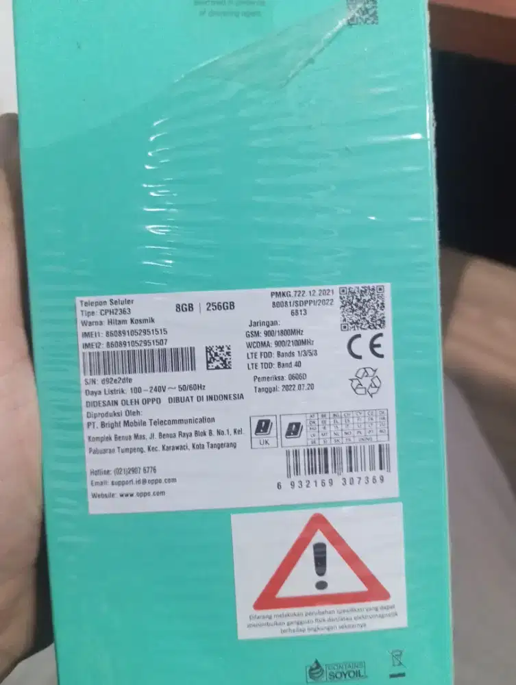 Oppo reno 7 8gb/256gb