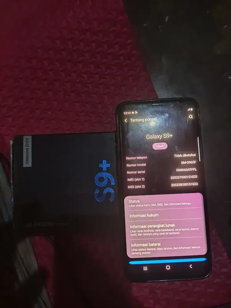 Samsung s9+ 6/256